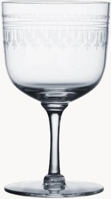Mondgeblazen kristallen wijnglazen Ovals, 4-delig