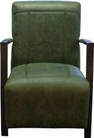 Fauteuil - Rosetta - Lederlook Missouri groen 10