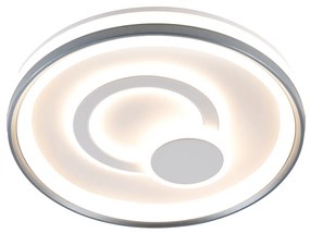 Design plafondlamp wit incl. LED 3-staps dimbaar - Minelli rond Binnenverlichting Lamp