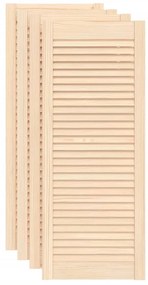 vidaXL Louvredeuren 4 st 99,3x39,4 cm massief grenenhout