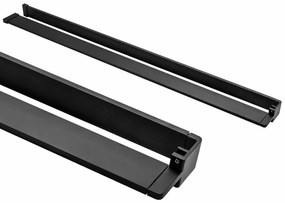 Handdoekenrek EVO ZWART plank voor douchewanden