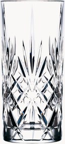 Kristallen longdrinkglazen Melodia, 6-delig