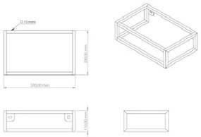 Plieger frame voor Houston fontein zwart