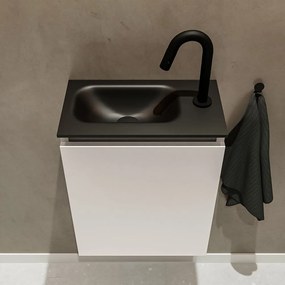 Mondiaz Ture 40cm toiletmeubel linen met wastafel urban links 1 kraangat