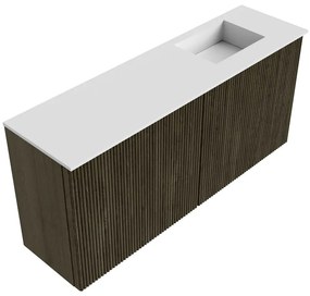 Mondiaz Joya 90cm toiletmeubel shadow met wastafel faye rechts zonder kraangat talc