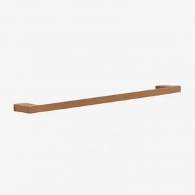 Wandhanddoekhouder Met Stang ↔︎60 Cm Voor Badkamer In Roestvrij Staal Olvam Roze Goud Geborsteld - Sklum