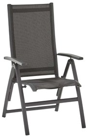 4 Seasons Cadiz tuinstoel verstelbaar - matt carbon