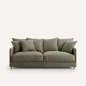 3-zits bank, omvormbaar, in katoen en linnen, Lazare