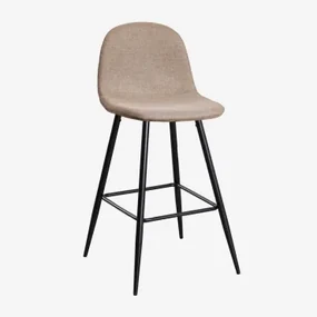 Set Van 4 Glamm Hoge Krukken Grijs – Taupe & ↑75 Cm & Zwart - Sklum