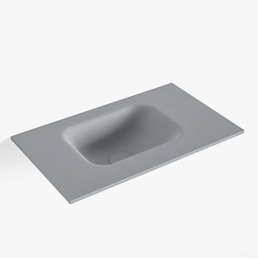 Mondiaz LEX Fontein - 50x30x0.9cm - wasbak Links - zonder kraangaten - voor toiletmeubel - Solid surface - Plata F51105Plata