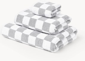 Westwing I Crosby Studios, katoenen handdoekenset Damier, in verschillende setgroottes