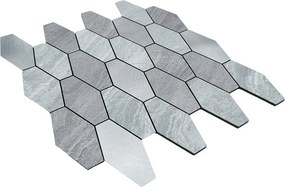 Zelfklevende Mozaïektegels Metaal | Picket Zilver | 30×30 cm | Keuken, Bad &amp; WC