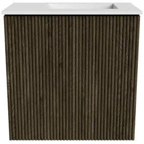 Mondiaz Joya 40cm toiletmeubel shadow met wastafel faye rechts zonder kraangat talc