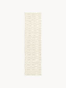 Handgeweven in- & outdoor loper Rune met geometrisch patroon