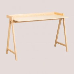 Houten bureau Kailo Style Bruin – natuurlijk hout - Sklum