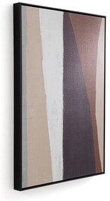 Doek in bedrukt linnen 70x100 cm, Sculptural