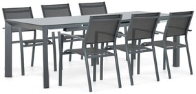Tuinset 4 personen 180 cm Aluminium Grijs Lifestyle Garden Furniture Sella/Alicante