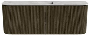 Mondiaz Joya DLux 115cm toiletmeubel ronding links/rechts shadow met wastafel faye midden zonder kraangat glace