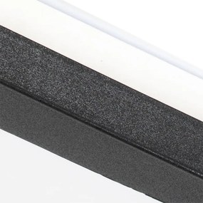 Plafonnière zwart 30 cm incl. LED 3-staps dimbaar IP44 - Steve