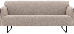Goossens Excellent Bank Montreal bruin, leer, 2-zits, modern design