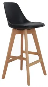 Taburete Alto Nordic Edition Zwart & ↑65 Cm - Sklum