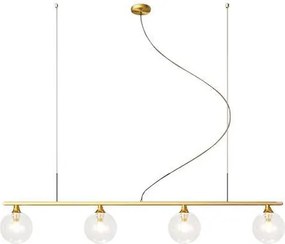Hanglamp Goud Glas Bollen 4 stuks APP675-4CP