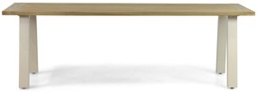 Dining Tuintafel  240 x 100 cm Aluminium/teak Taupe Glasgow