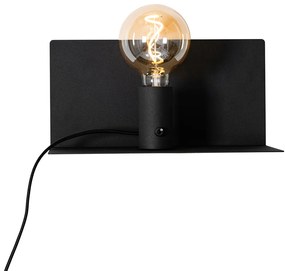 Moderne wandlamp zwart magnetisch verstelbaar - Muro