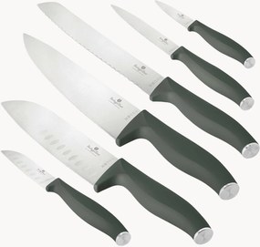 Keukenmessen Matte Green, 6-delig