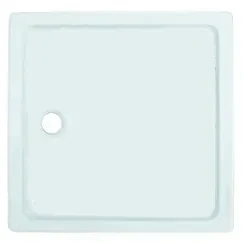 GO by Van Marcke Eden douchebak witte acryl 80x80x3.5 cm geluidsdempend 16 mm verstevigde bodemlaag en fiberlaag EDEN 80X80X3