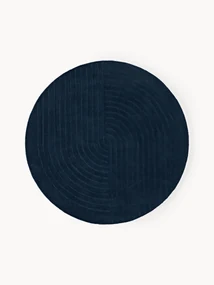 Rond wollen vloerkleed Mason, handgetuft