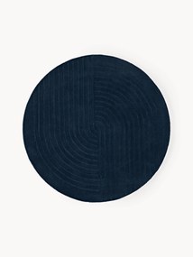 Rond wollen vloerkleed Mason, handgetuft