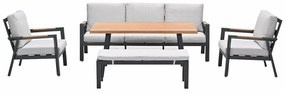Garden Impressions Lissabon lounge dining set 5-delig stoel-bank - valley sand