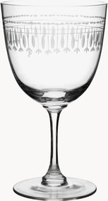 Mondgeblazen kristallen wijnglazen Ovals, 4-delig