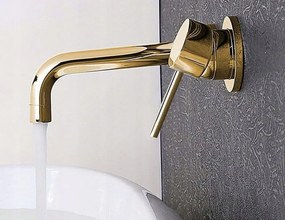 Inbouw wastafelkraan Rea Lungo Gold + BOX
