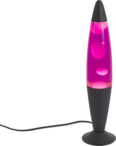 Lavalamp roze met witte wax incl. LED - Molten Lava