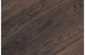 Goossens Excellent Salontafel Ferris rond, hout eiken donker bruin, elegant chic, 70 x 33 x 70 cm