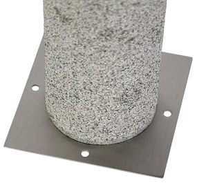 Moderne staande buitenlamp graniet 40 cm - Happy Modern E27 Buitenverlichting cilinder / rond Steen / Beton