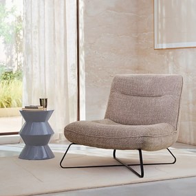 Fauteuil in gemêleerde structuurstof, HELMA