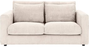 Goossens Bank Ravenia beige, stof, 2-zits, stijlvol landelijk