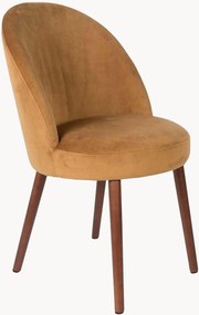 Fluwelen eetkamerstoelen Barbara, 2-delig