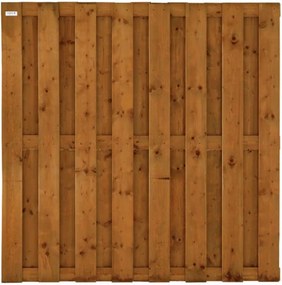 Schutting vuren Timber recht 15L rvs bruin geimpregneerd (180 x 180 cm) schermdikte 4,7 cm