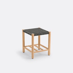 Kruk in teak en geweven hars, Jalek