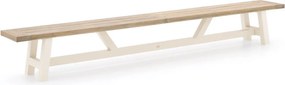 Picknickbank Bellagio  | Aluminium | 4 personen | Tuinbank Old Teak Greywash/Beige | 260cm | Kees Smit Tuinmeubelen