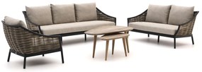 Stoel-bank loungeset Apple Bee | 6 personen | Loungeset Grijs | Aluminium | Kees Smit Tuinmeubelen