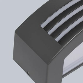 Smart wandlamp antraciet IP44 incl. Wifi P45 - Hurricane 1