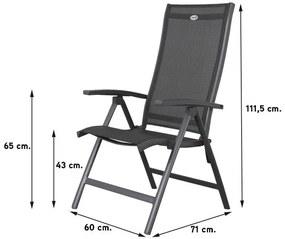 Hartman Salvatore/GI Edison 220x115 cm. tafel - ovale verstelbare tuinset