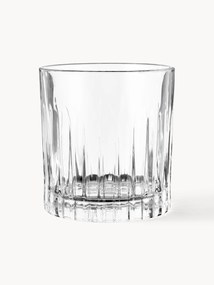 Kristalglazen tumblers Timeless met reliëfpatroon, 6-delig