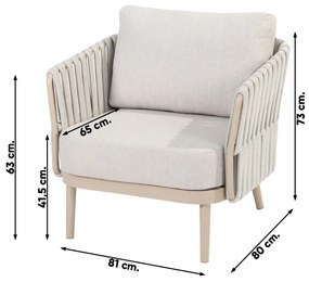 Taste Eva stoel-bank loungeset 3-delig