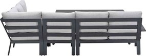 Garden Impressions Camilo lounge dining set 6-delig rechts - donker grijs
